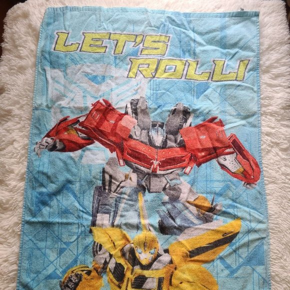 Transformers Let's Roll! Bumblebee Kids Beach Towel 53"X 28" - Picture 1 of 3